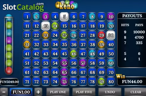 Οθόνη7. Keno (Urgent Games) Κουλοχέρης