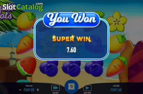 Οθόνη5. Fruit Slots (Urgent Games) Κουλοχέρης 