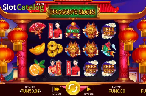 Οθόνη2. Dragon's Slots Κουλοχέρης