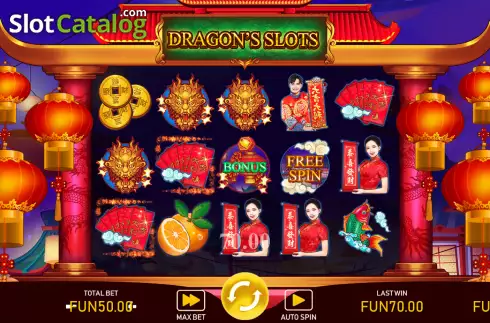 Οθόνη3. Dragon's Slots Κουλοχέρης