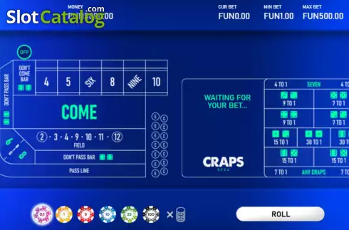 Οθόνη2. Craps Hexa Κουλοχέρης