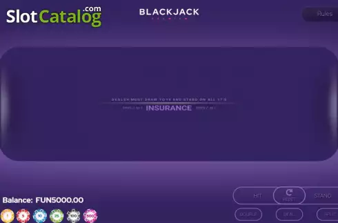 Οθόνη2. Blackjack Premium Single Deck Κουλοχέρης