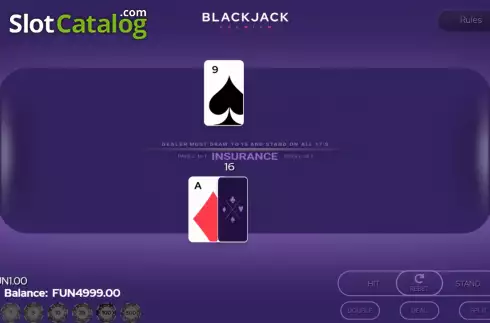 Οθόνη3. Blackjack Premium Double Deck Κουλοχέρης