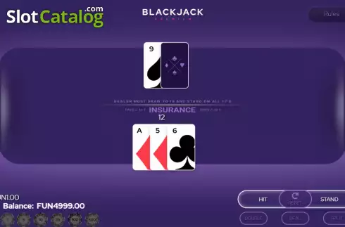 Οθόνη4. Blackjack Premium Double Deck Κουλοχέρης