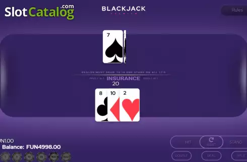 Οθόνη6. Blackjack Premium Double Deck Κουλοχέρης