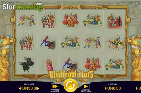 Οθόνη2. Medieval Slots Κουλοχέρης