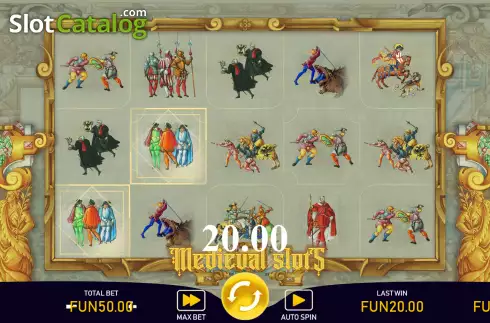 Οθόνη3. Medieval Slots Κουλοχέρης
