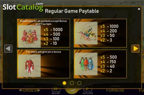 Οθόνη5. Medieval Slots Κουλοχέρης
