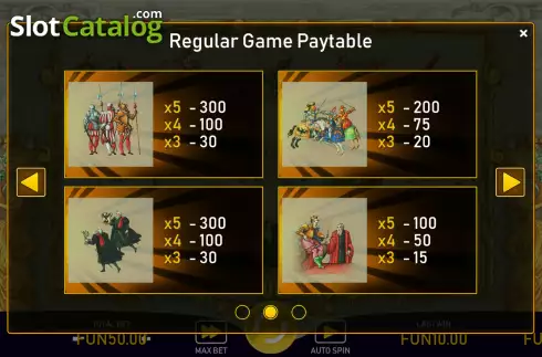 Οθόνη6. Medieval Slots Κουλοχέρης