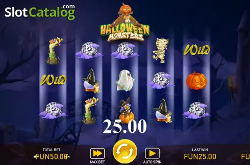 Οθόνη3. Halloween Monsters Κουλοχέρης