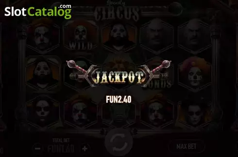 Οθόνη3. Spooky Circus (Urgent Games) Κουλοχέρης