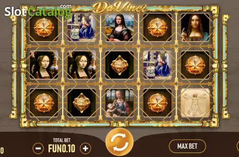 Οθόνη2. Da Vinci Slots Κουλοχέρης