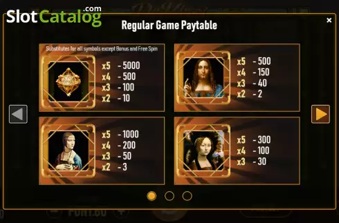 Οθόνη5. Da Vinci Slots Κουλοχέρης