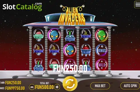 Οθόνη3. Alien Invaders (Urgent Games) Κουλοχέρης