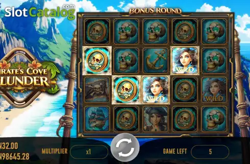 Οθόνη3. Pirate's Cove Plunder Κουλοχέρης