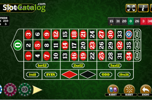 Οθόνη2. European Roulette (Vela Gaming) Κουλοχέρης 