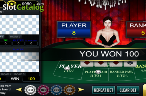 Οθόνη3. Baccarat Deluxe (Vela Gaming) Κουλοχέρης