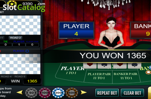 Οθόνη5. Baccarat Deluxe (Vela Gaming) Κουλοχέρης