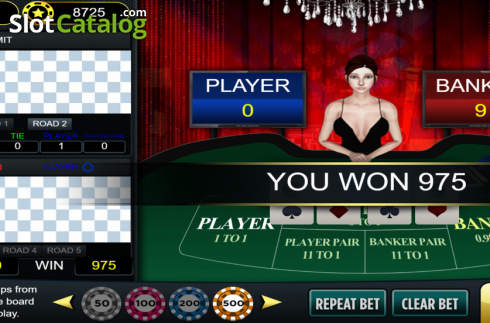 Οθόνη6. Baccarat Deluxe (Vela Gaming) Κουλοχέρης
