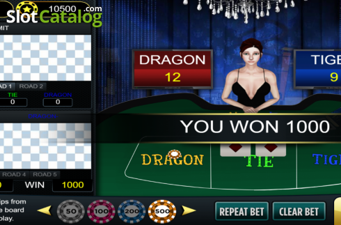 Οθόνη3. Dragon Tiger (Vela Gaming) Κουλοχέρης