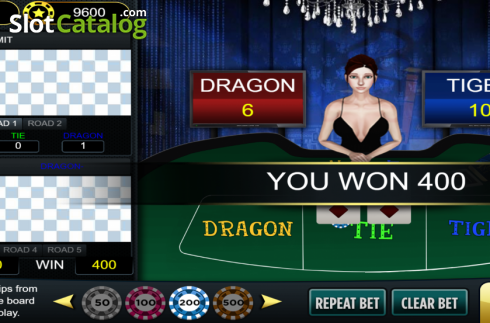 Οθόνη4. Dragon Tiger (Vela Gaming) Κουλοχέρης