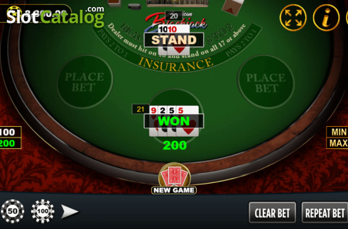 Οθόνη4. American Blackjack (Vela Gaming) Κουλοχέρης
