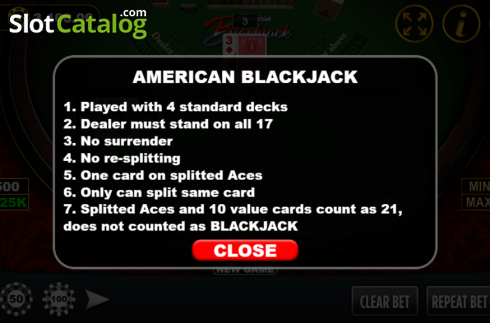 Οθόνη7. American Blackjack (Vela Gaming) Κουλοχέρης