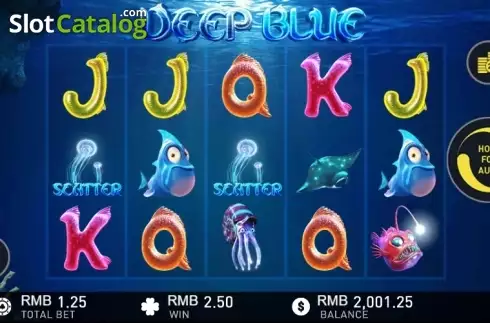 Οθόνη2. Deep Blue (GamePlay) Κουλοχέρης