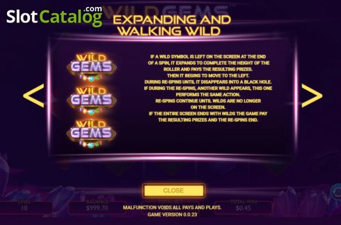 Οθόνη6. Wild Gems Κουλοχέρης 