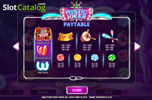 Οθόνη8. Mystic Joker (Vibra Gaming) Κουλοχέρης