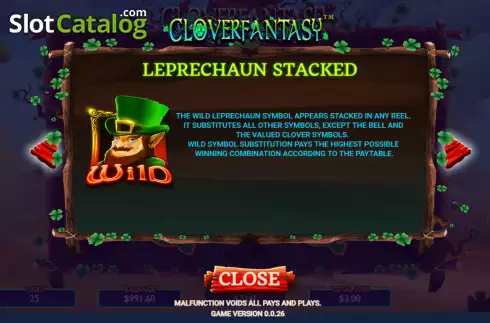 Οθόνη8. Clover Fantasy Κουλοχέρης