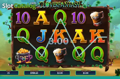Οθόνη4. Clover Fantasy Κουλοχέρης