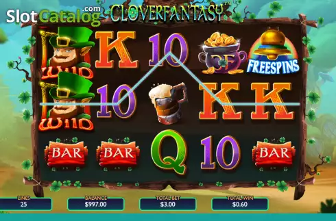 Οθόνη3. Clover Fantasy Κουλοχέρης