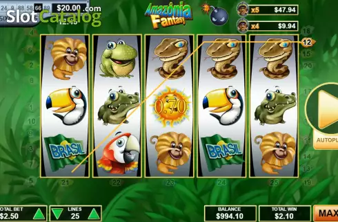 Οθόνη3. Amazonia Fantasy Κουλοχέρης