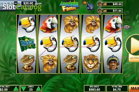 Οθόνη5. Amazonia Fantasy Κουλοχέρης