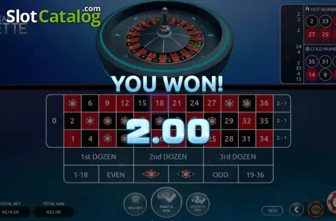 Οθόνη5. European Roulette (Vibra Gaming) Κουλοχέρης