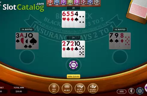 Οθόνη4. Blackjack (Vibra Gaming) Κουλοχέρης