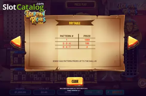 Οθόνη4. Egyptian Riches Gold Κουλοχέρης