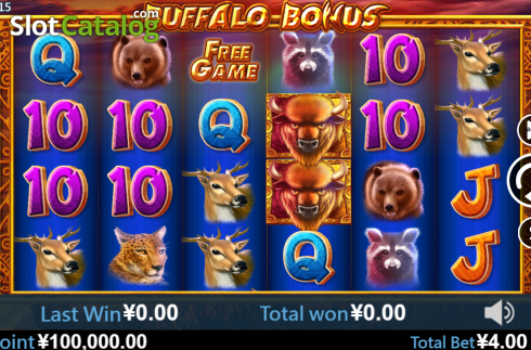 Οθόνη2. Buffalo Bonus Κουλοχέρης
