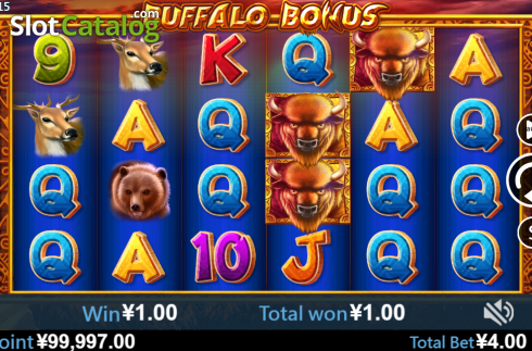 Οθόνη3. Buffalo Bonus Κουλοχέρης