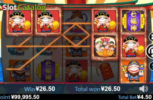Οθόνη3. Seven Lucky God Κουλοχέρης