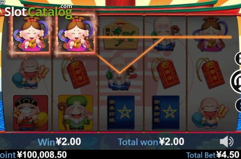 Οθόνη4. Seven Lucky God Κουλοχέρης