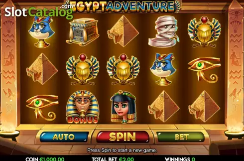 Οθόνη2. Egypt Adventure Κουλοχέρης