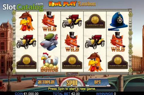 Οθόνη2. Fowl Play London Κουλοχέρης
