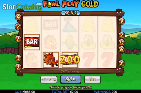 Οθόνη3. Fowl Play Gold Κουλοχέρης