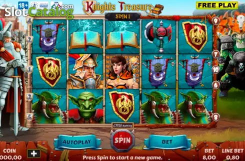 Οθόνη2. Knights Treasure Κουλοχέρης