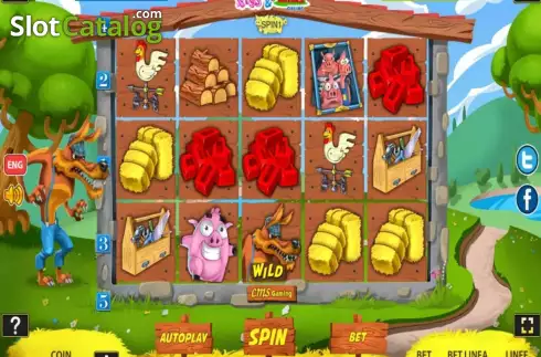 Οθόνη2. Pigs And Bricks Κουλοχέρης