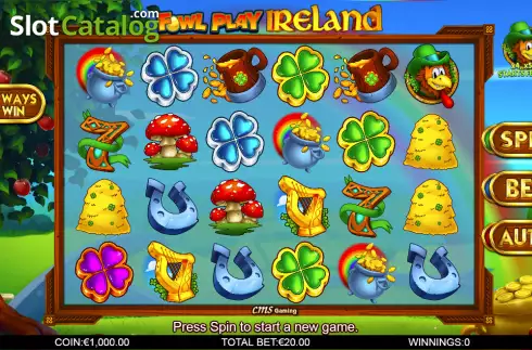 Οθόνη2. Fowl Play Ireland Κουλοχέρης