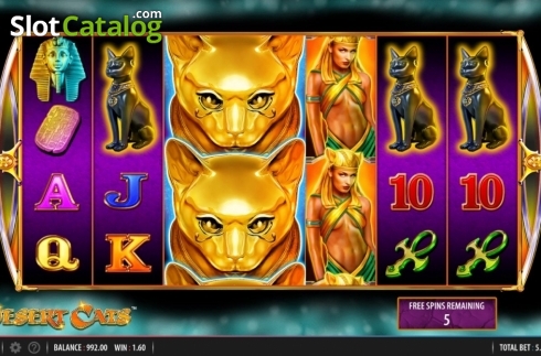 Οθόνη5. Desert Cats Κουλοχέρης