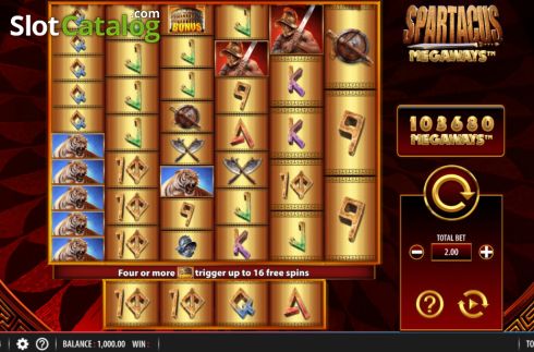 Οθόνη3. Spartacus Megaways Κουλοχέρης